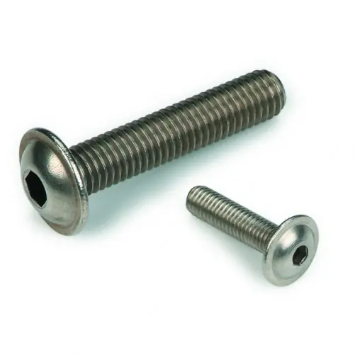 Commande En Gros Vis tête bombée 6 pans creux à embase ISO 7380-2 M6 X 100 X 25mm inox A2
